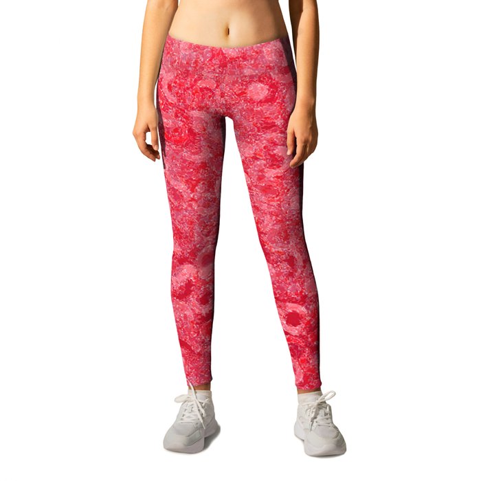 RED and PINK MASHED UP. Leggings