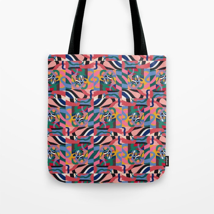 Tropical repeat pattern Tote Bag