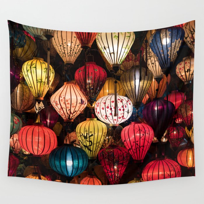Lanterns of Hoi An, Vietnam IX Wall Tapestry
