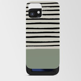 Sage Green x Stripes iPhone Card Case