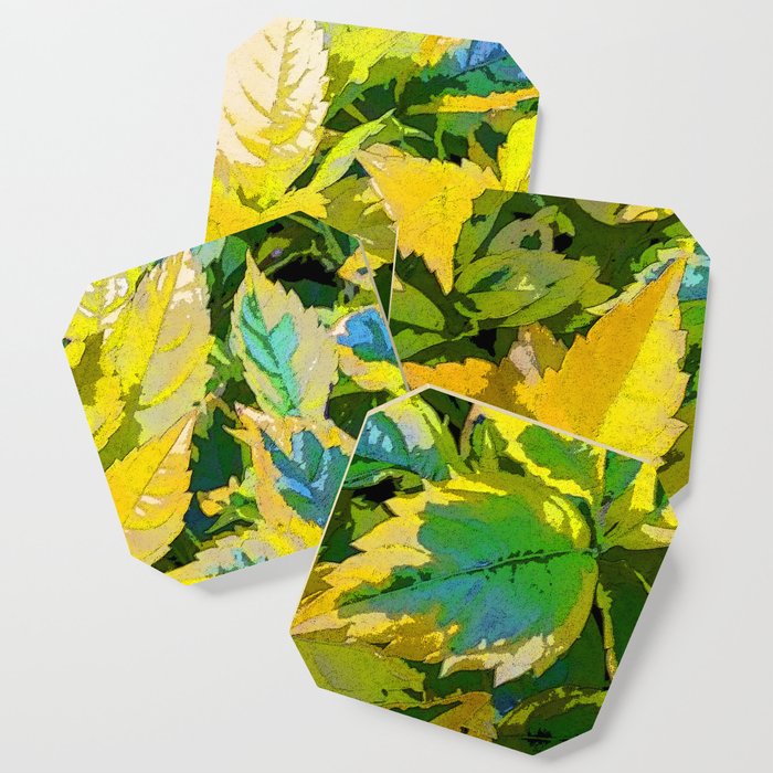 Bright yellow leaves Coaster