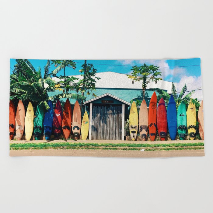 Surfboard Rainbow Beach Towel