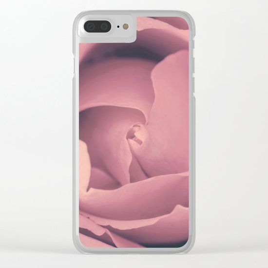 Pink Rose´s heart - roses Clear iPhone Case
