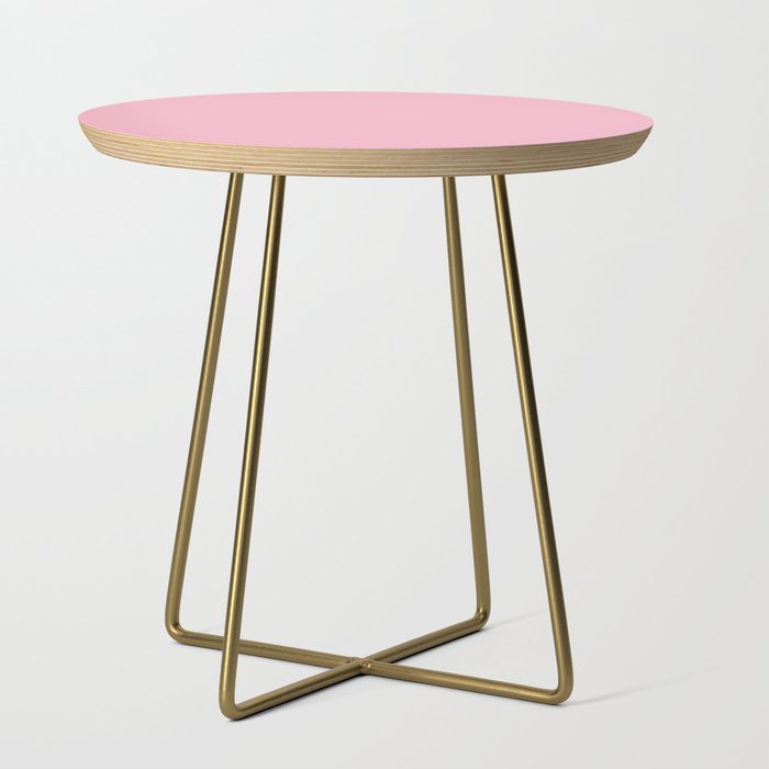 JAPANESE BLOSSOM SOLID COLOR. Plain Pink Pastel Side Table