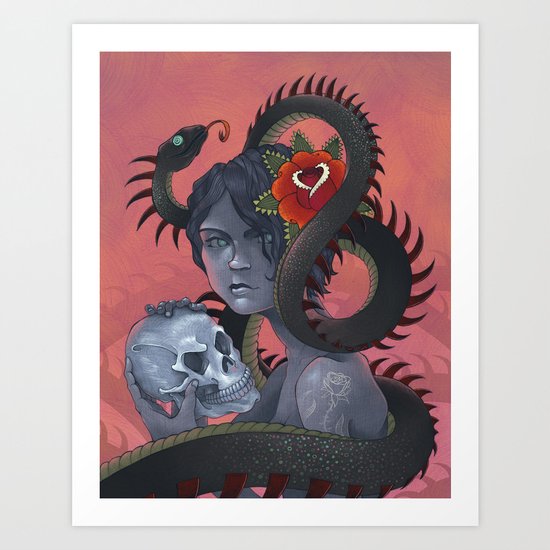 Snake Eater Art Print