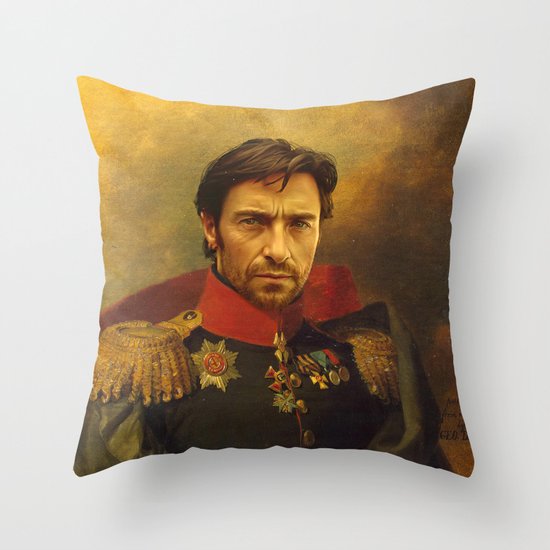 Hugh Jackman - replaceface Throw Pillow