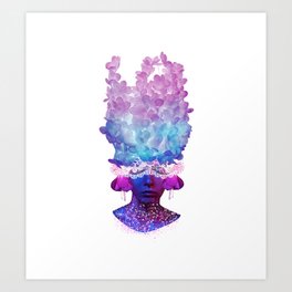Underwater galaxy Art Print