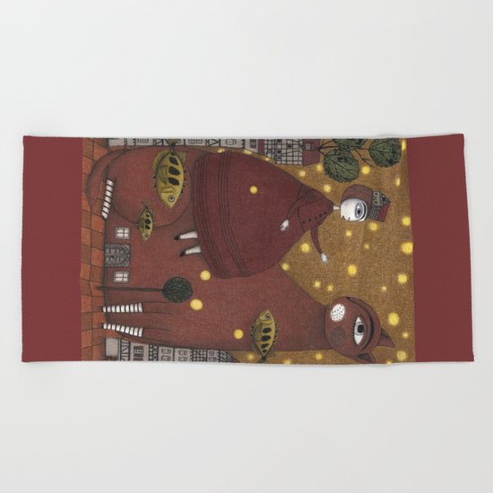 Just Around the Corner Beach Towel