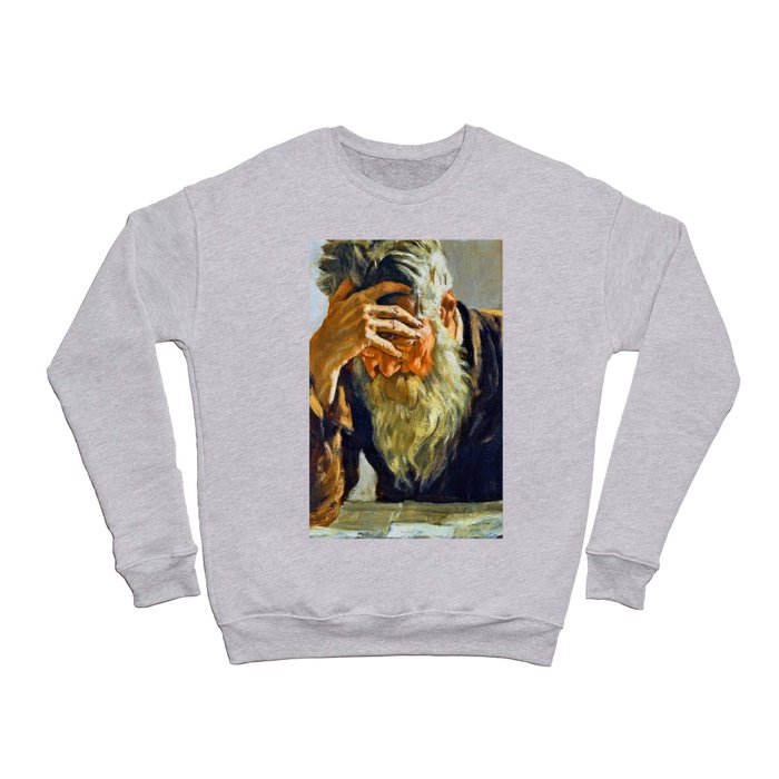 Ferdinand Hodler The Elderly Reader Crewneck Sweatshirt