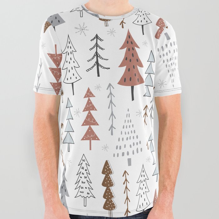 Christmas Pattern 9 All Over Graphic Tee