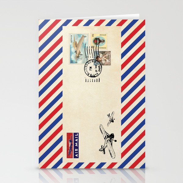 vintage airmail Stationery Cards