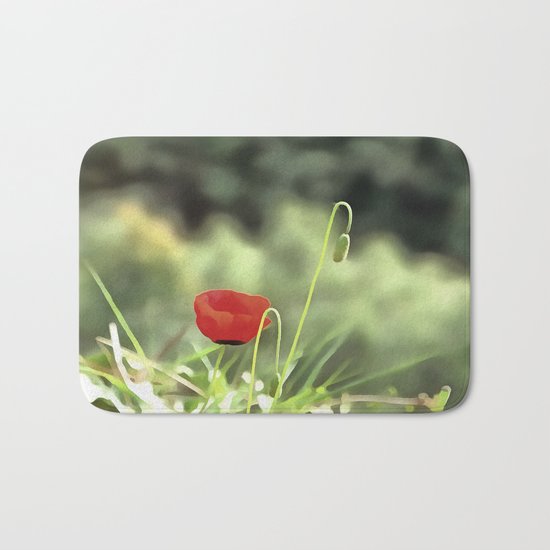 One Poppy Bath Mat