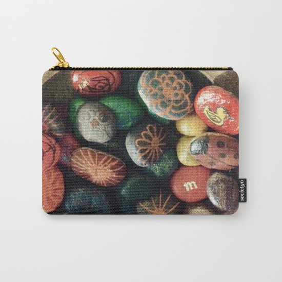 Rock art in ceramic bowl Carry-All Pouch