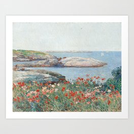 Poppies, Isles of Shoals 1891 by Childe Hassam Art Print