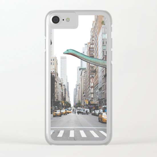 Diplodocus in Chicago Clear iPhone Case