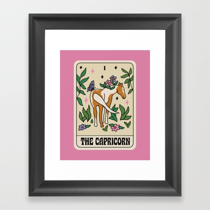 Capricorn Tarot Framed Art Print