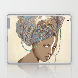 Queen of Clubs Laptop & iPad Skin