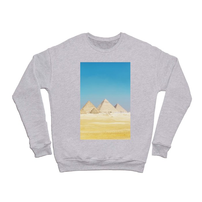 Pyramids Beneath Blue Skies Crewneck Sweatshirt