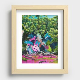 Werrong with Pink and Blue Recessed Framed Print
