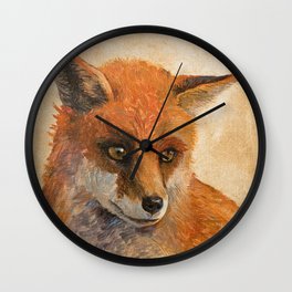 The Little Fox Wall Clock