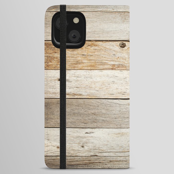 Rustic Barn Board Wood Plank Texture iPhone Wallet Case