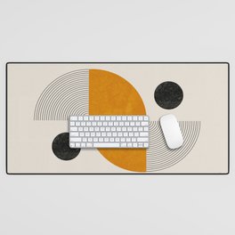 Abstract Geometric Shapes Desk Mat