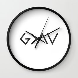 Christian Quote - God Is Greater Than The Highs and Lows Wall Clock