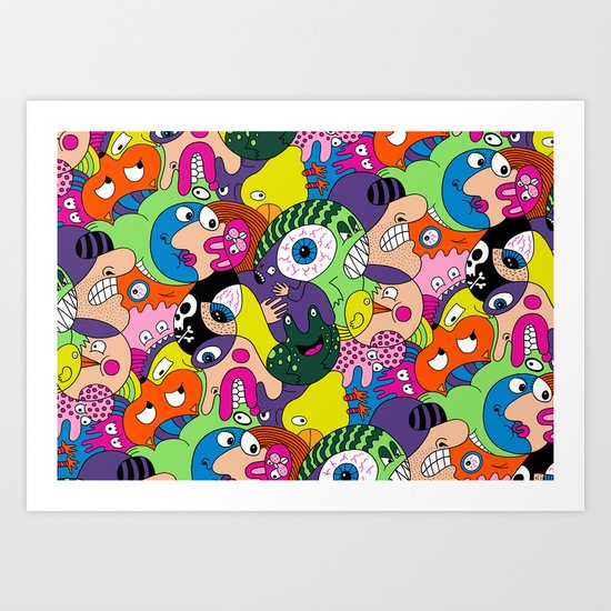 Alien Pattern Art Print