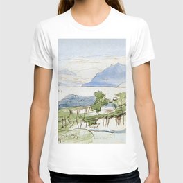 Lake Iseo (1867) by Edward Lear T Shirt