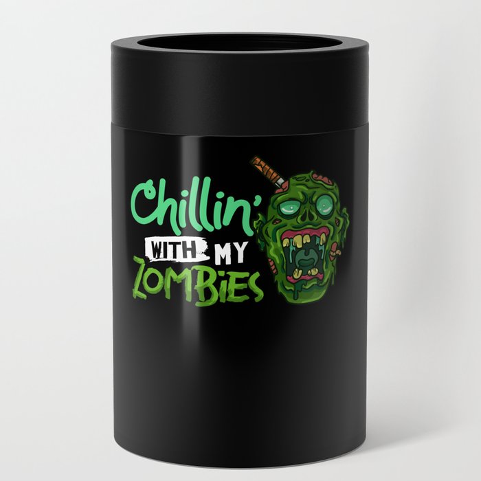 Scary Zombie Halloween Undead Monster Survival Can Cooler