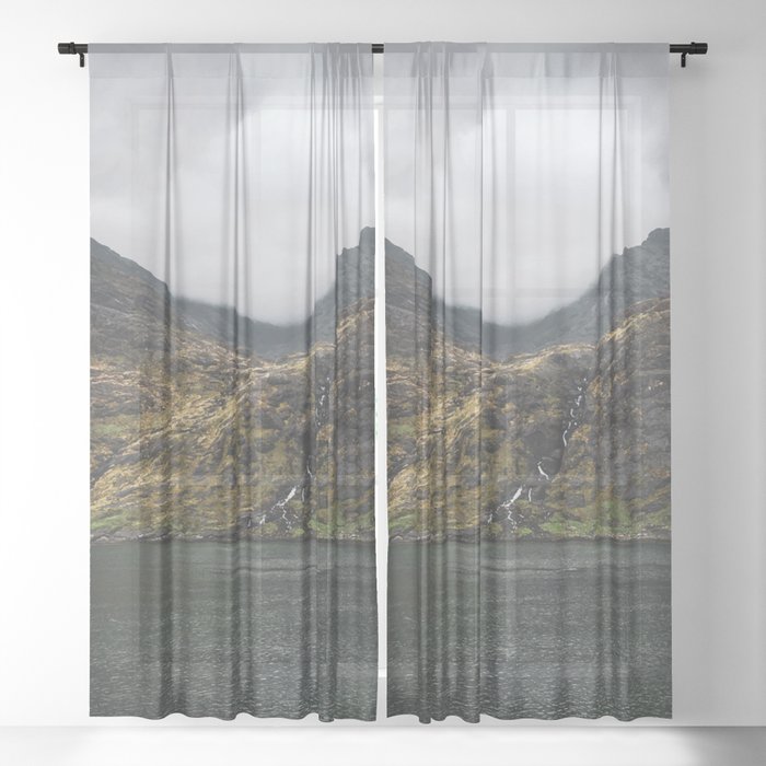 Stormy Loch Sheer Curtain