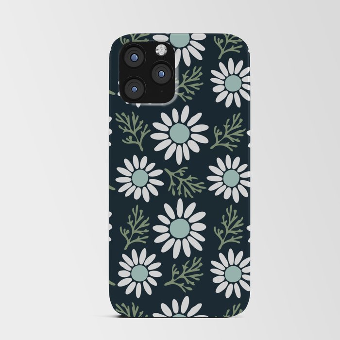 Coming Up Daisies . Navy iPhone Card Case