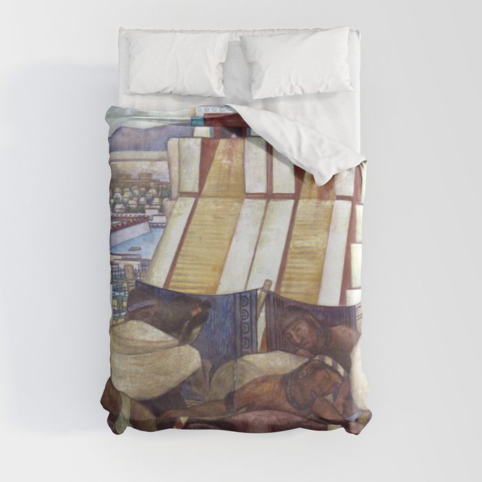 Diego Rivera Murals of National Palace II Duvet Cover