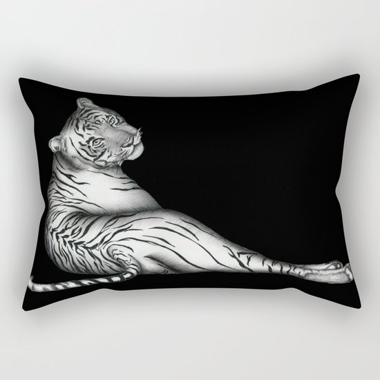 The Hunter in Black Rectangular Pillow