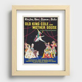 Vintage Circus Poster Recessed Framed Print
