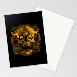 Skull Tattoo Illustration Stationery Card