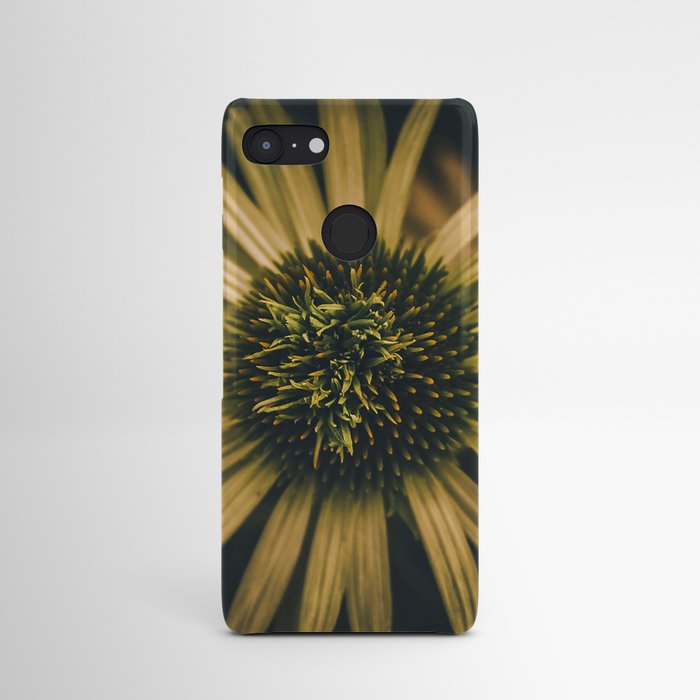 Moody Green Coneflower Android Case