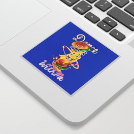 Dancing Burger Sticker