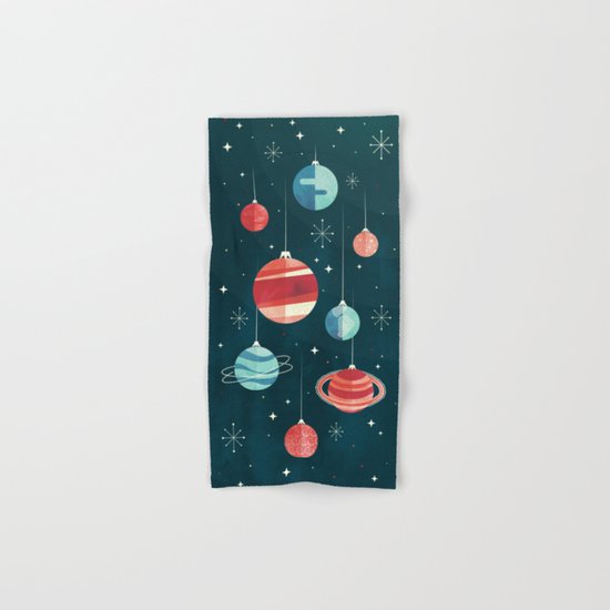 Joy to the Universe (in Teal) Hand & Bath Towel