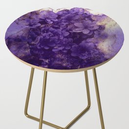 purple flowers Side Table