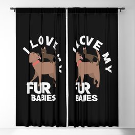 I Love My Fur Babies Blackout Curtain