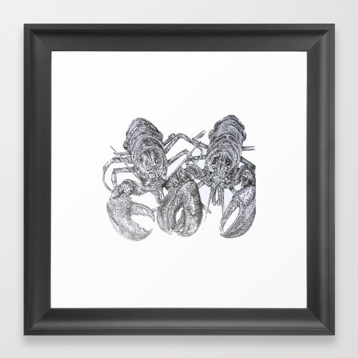 Lobster Love Framed Art Print