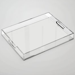 Icy White Solid Color Pairs PPG Aria PPG1001-2 Acrylic Tray