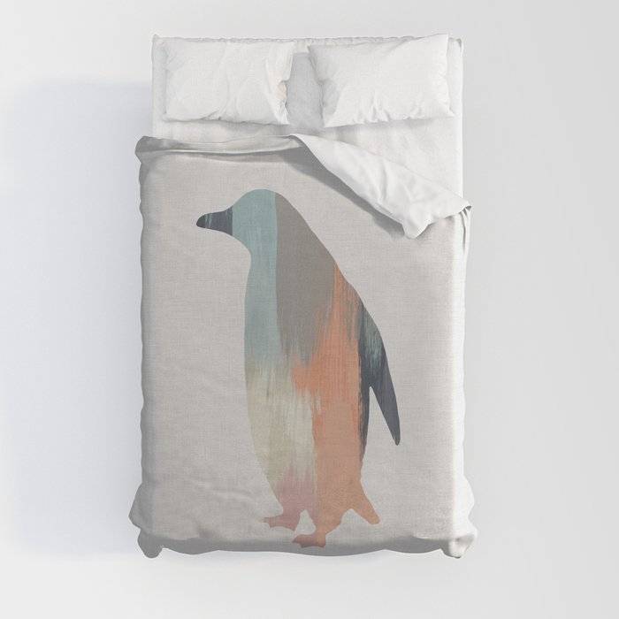 Pastel Penguin Duvet Cover