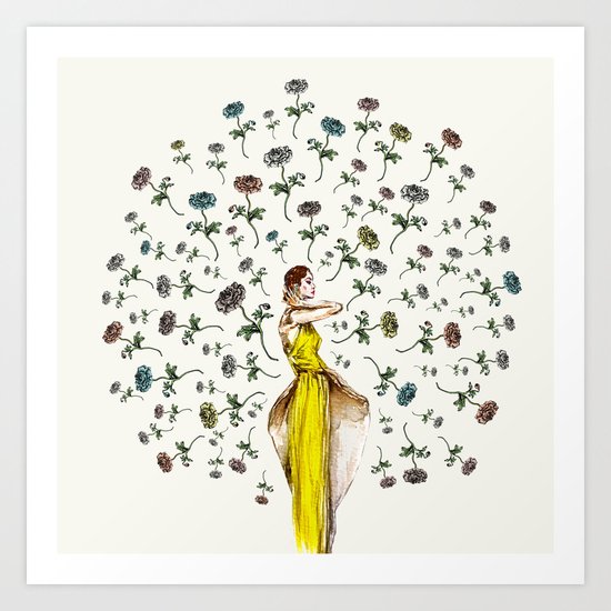 Paris Summer | The Flower Girl Art Print