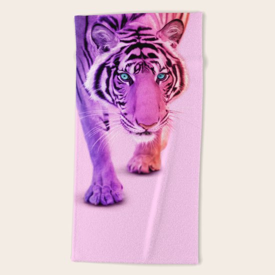 COLOR TIGER Beach Towel