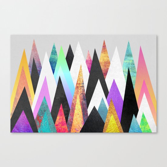 Colorful Peaks Canvas Print