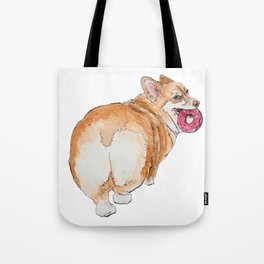 Sassy Donut Dog Tote Bag