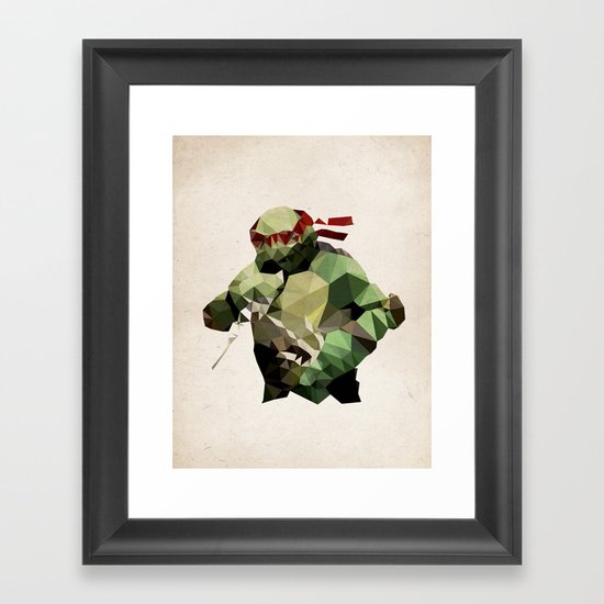 Polygon Heroes - Raphael Framed Art Print