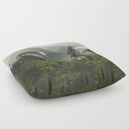 Mountain Valley of Forever Floor Pillow